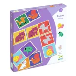 Djeco Domino Jeden k jednému - Domino Wood
