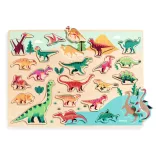 Djeco Skladacie tvary Farebné dinosaury - Puzzlo Dino