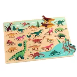 Djeco Skladacie tvary Farebné dinosaury - Puzzlo Dino