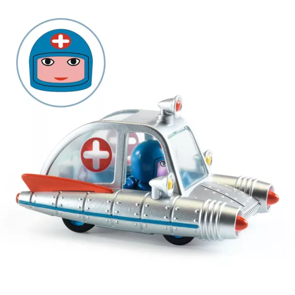 Djeco CRAZY MOTORS Hračka Auto Vesmírna záchranná služba - Space Ambulance