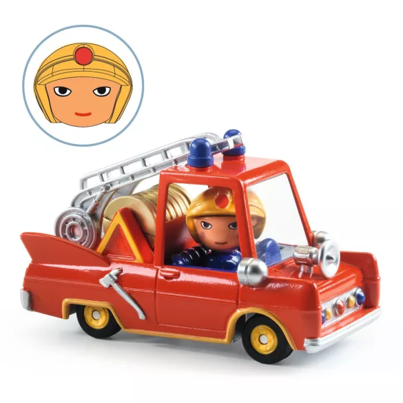 Djeco CRAZY MOTORS Hračka Auto Hasič - Little fire truck