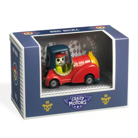 Djeco Grazy Motors CRAZY MOTORS hračka auto Červená lebka - Red Skull
