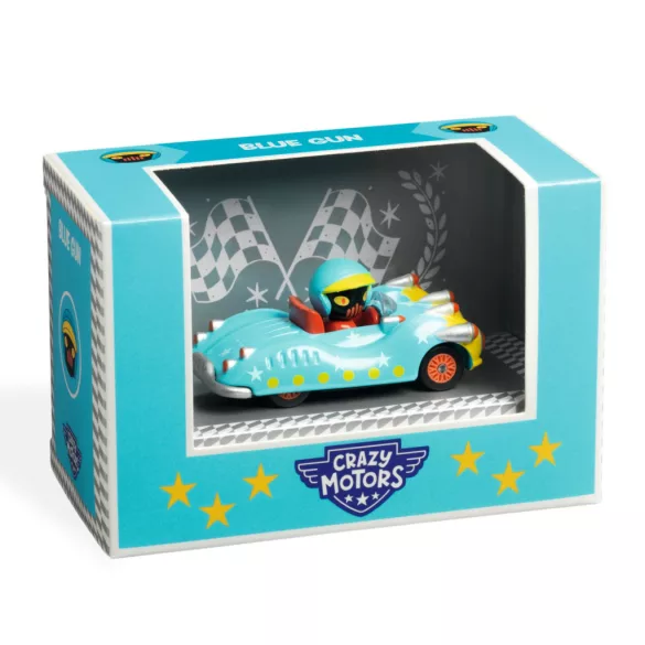 Djeco Grazy Motors CRAZY MOTORS autíčko Modrá delová guľa - Blue Gun
