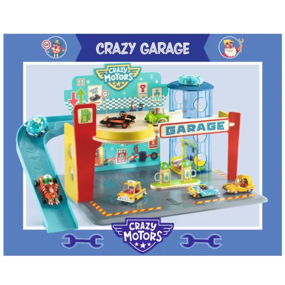 Djeco CRAZY MOTORS parkovisko Garáž - Garage