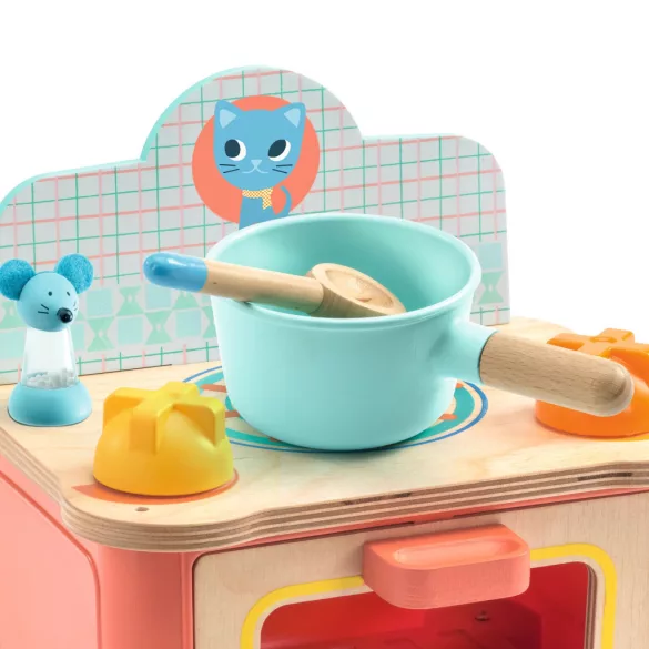 Djeco Hra na rolu Mačací sporák - Kitten stove