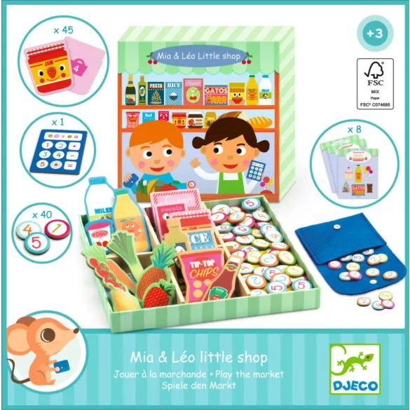 Djeco Hra na predavača – Obchodík Mie a Lea – Mia & Léo little shop