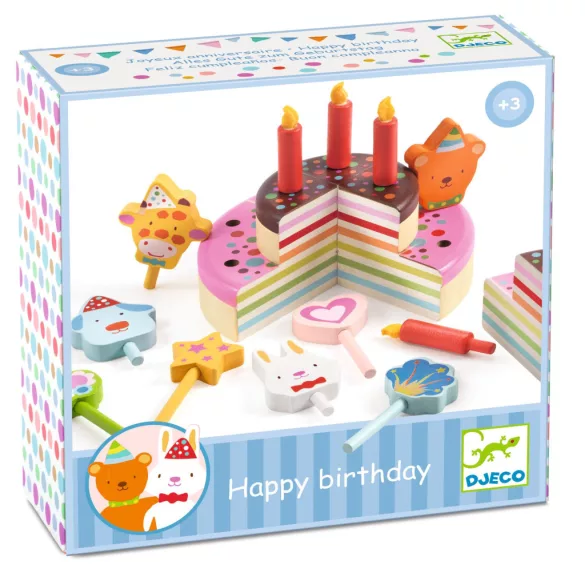 Djeco Hra na rolu Tortová zábava - Happy Birthday