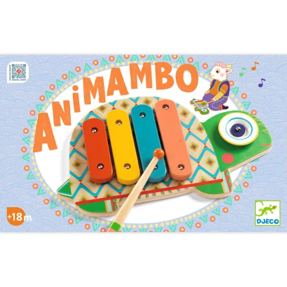 Djeco Animambo Hračka – činel a xylofón – Cymbal & Xylophone