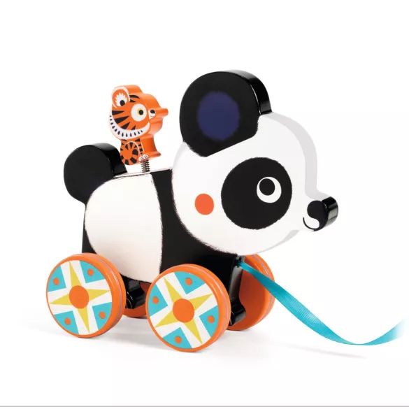 Djeco Ťahacie hračky Vili, panda - Billie