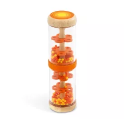   Djeco Detská hrkálka Pomarančová dažďová palica - Orange rain shaker