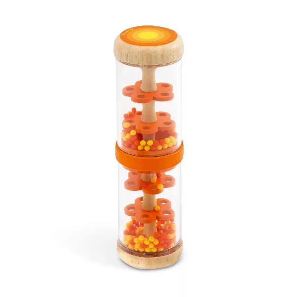 Djeco Detská hrkálka Pomarančová dažďová palica - Orange rain shaker