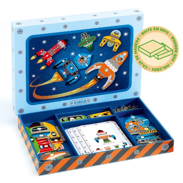 Djeco Hra s kladivkom Vesmírne lode – Space tap tap