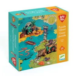   Djeco Arty Toys Obrie puzzle Svet pirátov 30 dielov - Giant puzzle-Battle
