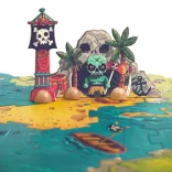 Djeco Arty Toys Obrie puzzle Svet pirátov 30 dielov - Giant puzzle-Battle