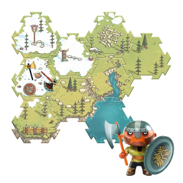 Djeco Arty Toys Obrie puzzle Ríša barbarov 15-dielne - Puzzl’Up Alric Barbarious