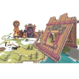 Djeco Arty Toys Obrie puzzle Ríša barbarov 15-dielne - Puzzl’Up Alric Barbarious