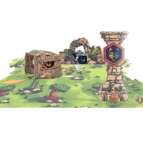 Djeco Arty Toys Obrie puzzle Ríša zvierat, 18 dielov – Puzzl’Up Voras Furious