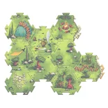 Djeco Arty Toys Obrie puzzle Ríša zvierat, 18 dielov – Puzzl’Up Voras Furious