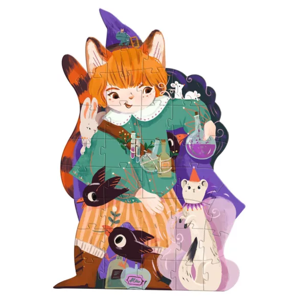 Djeco Obrie puzzle Pio, malý kúzelník, 36 dielov – Pio the magician