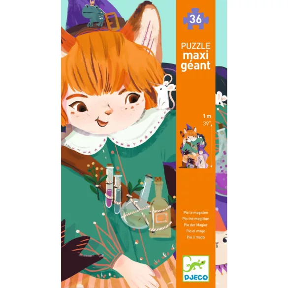 Djeco Obrie puzzle Pio, malý kúzelník, 36 dielov – Pio the magician
