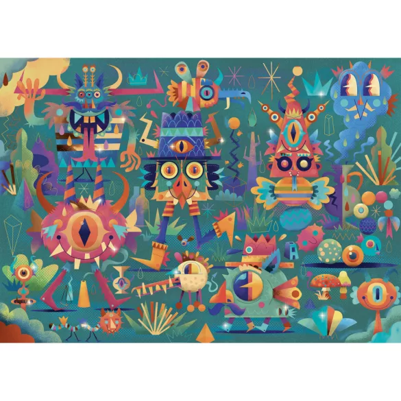 Djeco Kúzlo puzzle, Párty s príšerami