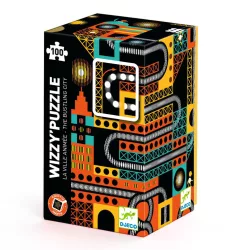 Djeco Optické puzzle, Mestský ruch, 100 dielov
