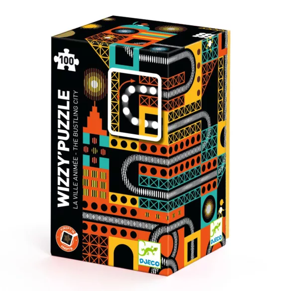 Djeco Optické puzzle, Mestský ruch, 100 dielov