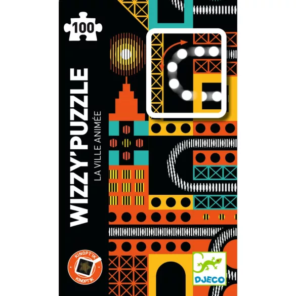 Djeco Optické puzzle, Mestský ruch, 100 dielov