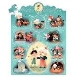 Djeco Rozprávkové puzzle Pinokio 54 dielov - Pinocchio