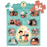 Djeco Rozprávkové puzzle Pinokio 54 dielov - Pinocchio