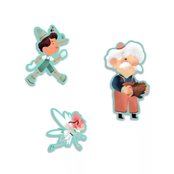 Djeco Rozprávkové puzzle Pinokio 54 dielov - Pinocchio