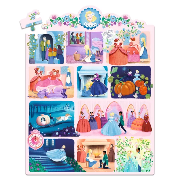 Djeco Rozprávkové puzzle Popoluška 54 dielov - Cinderella
