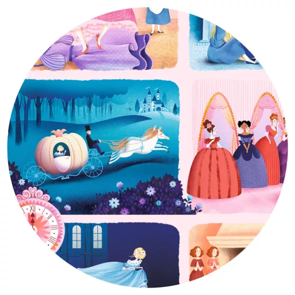 Djeco Rozprávkové puzzle Popoluška 54 dielov - Cinderella