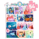 Djeco Rozprávkové puzzle Popoluška 54 dielov - Cinderella