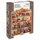 Djeco Rozprávkové puzzle Kráľ Artuš 100 dielov - The King Arthur