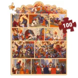 Djeco Rozprávkové puzzle Kráľ Artuš 100 dielov - The King Arthur
