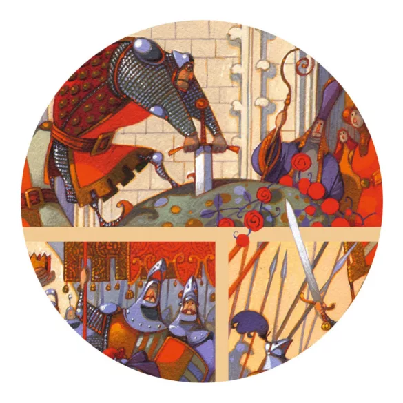 Djeco Rozprávkové puzzle Kráľ Artuš 100 dielov - The King Arthur