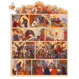 Djeco Rozprávkové puzzle Kráľ Artuš 100 dielov - The King Arthur