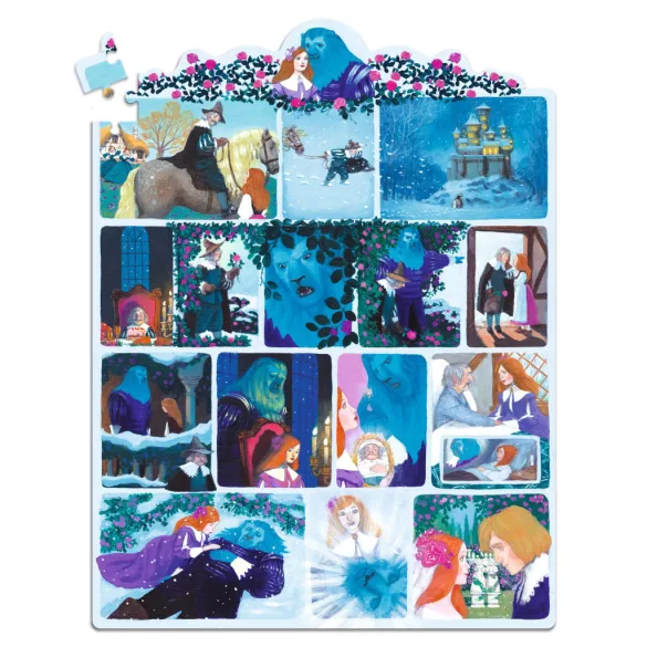 Djeco Rozprávkové puzzle Kráska a zviera 100 dielov - Beauty and the Beast