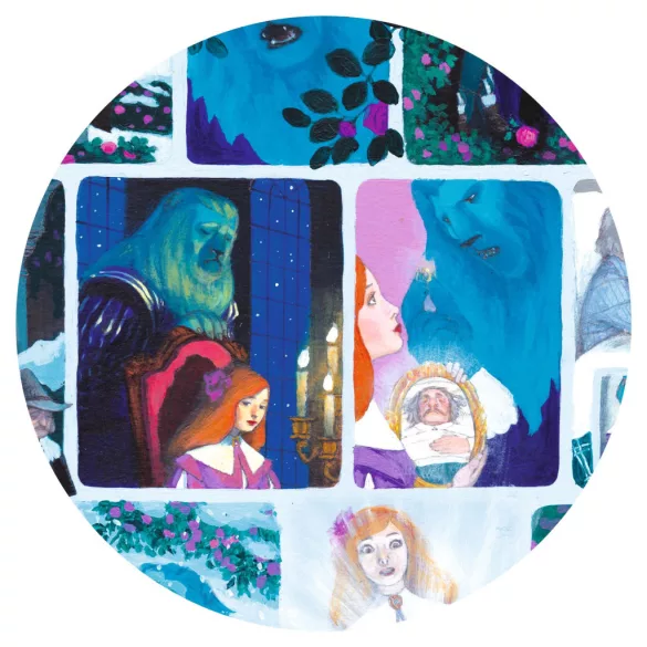 Djeco Rozprávkové puzzle Kráska a zviera 100 dielov - Beauty and the Beast