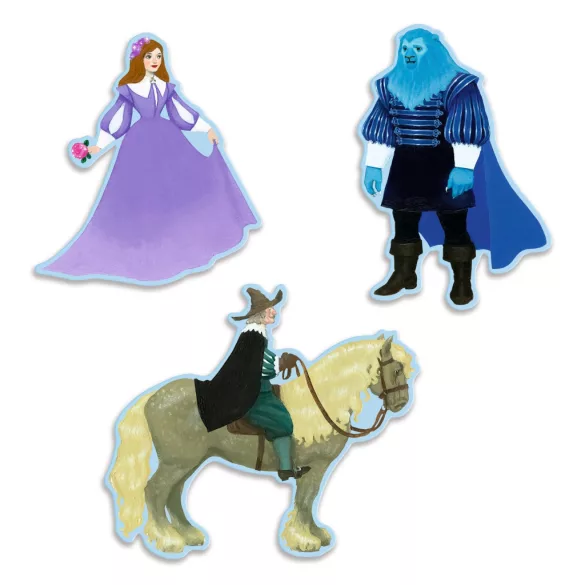 Djeco Rozprávkové puzzle Kráska a zviera 100 dielov - Beauty and the Beast