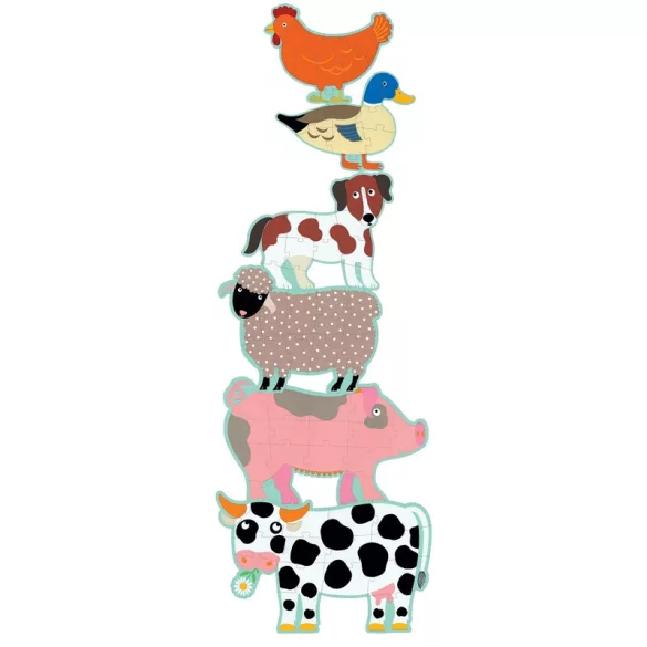 Djeco veľké puzzle - Honoré & friends