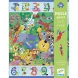 Djeco Puzzle na pozorovanie v džungli od 1 do 10, 54 dielov – 1 až 10, Džungľa