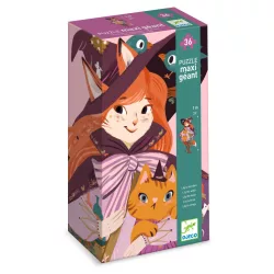   Djeco Obrie puzzle Lili, malá čarodejnica, 36 dielov - Lily the witch