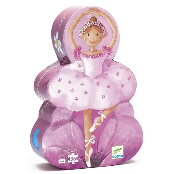 Djeco puzzle Baletka 36 dielikov - The ballerina with the flower