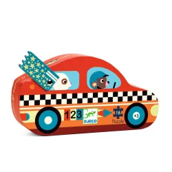 Djeco puzzle 16 ks - The racing car