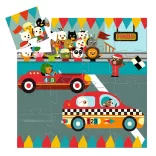 Djeco puzzle 16 ks - The racing car