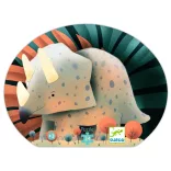 Djeco Puzzle v krabičke Teo, malý dinosaurus, 24 dielov - Teo the dino