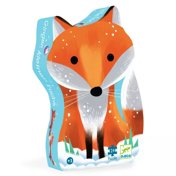 Djeco Puzzle v krabičke Ginger, malá líška, 24 dielov - Ginger little fox