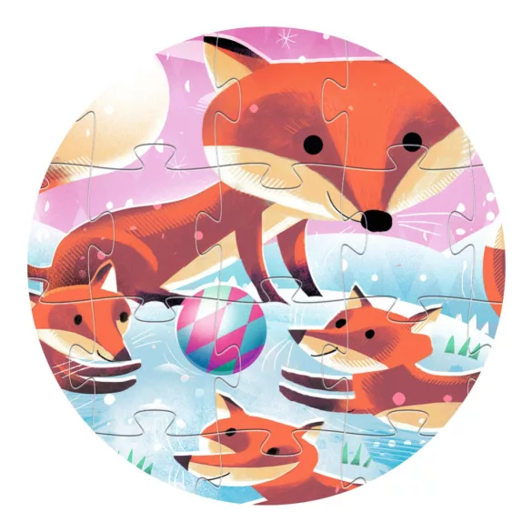 Djeco Puzzle v krabičke Ginger, malá líška, 24 dielov - Ginger little fox